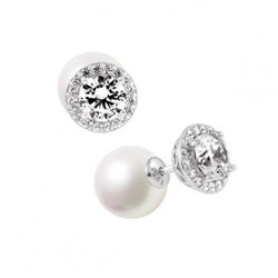 Pendientes Perlas DIAMONFIRE 6217501111 mujer plata circonitas