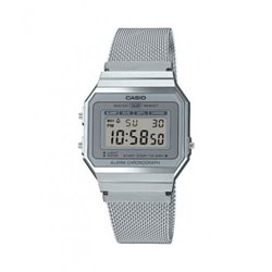 Reloj Casio Collection A700WEM-7AEF Unisex Plateado Cronómetro