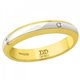 Alianza de Boda Davite & Delucchi AA2015D Aurora Oro blanco y amarillo Diamantes