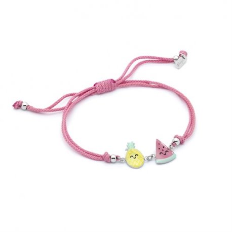 Pulsera TROPICAL PARTY Mr Wonderful WJ30301 acero tricolor mujer