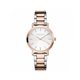 Reloj Rosefield Tribeca White Sunray Silver TWSSRG-T64 mujer plata y oro rosa.