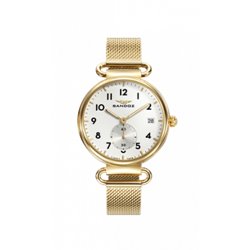 Reloj Sandoz Antique 81360-04 mujer acero IP dorado