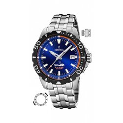 Reloj Festina The Originals Diver F20461/1 hombre acero azul.