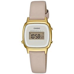 Reloj Casio Vintage LA670WEFL-9EF mujer cuero dorado