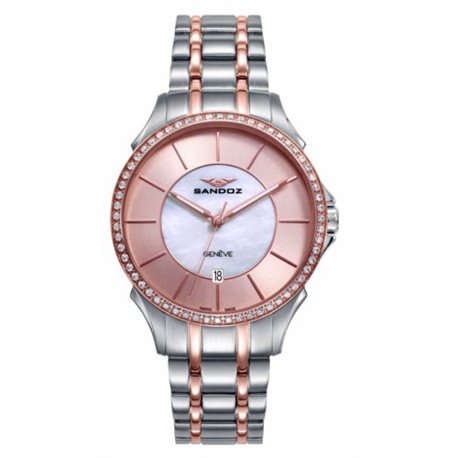 Reloj Sandoz 81372-97 mujer acero IP rosa
