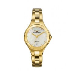 Reloj Sandoz 81370-97 mujer acero IP dorado