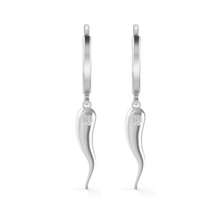 Pendientes GUESS Get Lucky UBE29003 mujer plata