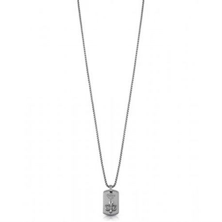 Collar Guess Plate giglio UMN70010 acero gris