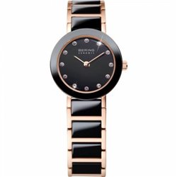 Reloj Bering 12430‐366 Mujer Rosa Classic Collection Cuarzo