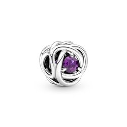 Charm Pandora 790065C02 Círculo eternity púrpura