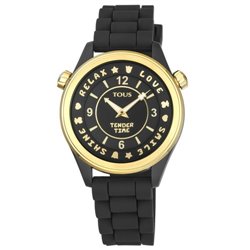 Reloj Tous Tender 200350600 mujer silicona negra