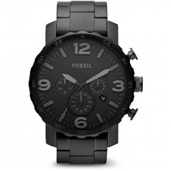 Reloj Fossil JR1401 Nate hombre acero negro