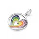 Medallón Pandora Me 791793C01 Corazón arcoiris