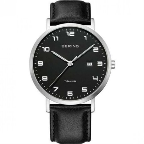 Reloj Bering Titanium 18640-402 hombre negro
