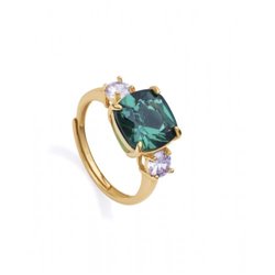 Anillo Viceroy 13099A013-59 mujer cristal verde