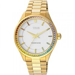 Reloj Tous T-Shine 200351025 dorado multicolor