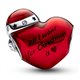 Charm Pandora Moments 792336C01 corazón navideño