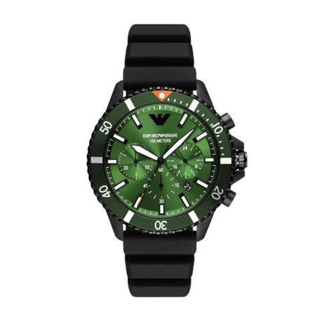 Reloj Emporio Armani AR11463 Diver silicona verde