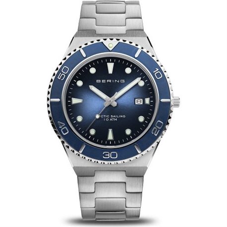 Reloj Bering 18940-707 hombre acero azul