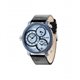 Reloj  Police Mamba R1451249002 Hombre Azul Piel Dual Time