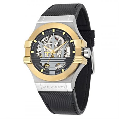Reloj Maserati Potenza R8821108011 Hombre Negro Piel