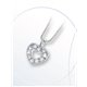 Collar corazón Davite & Delucchi CLN011327 mujer oro blanco diamantes Classic Line