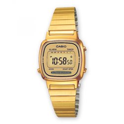 Reloj Casio Retro LA670WEGA-9EF Mujer Dorado Cronómetro